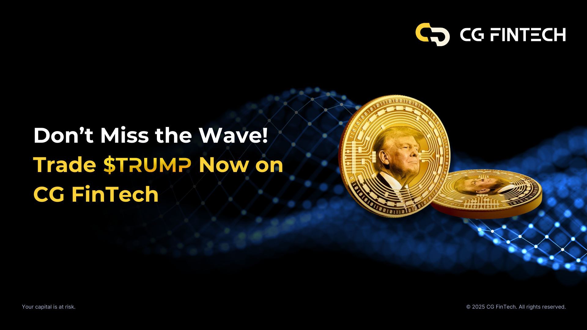 Trade the Next Big Thing | $Trump Now Available on CG FinTech!