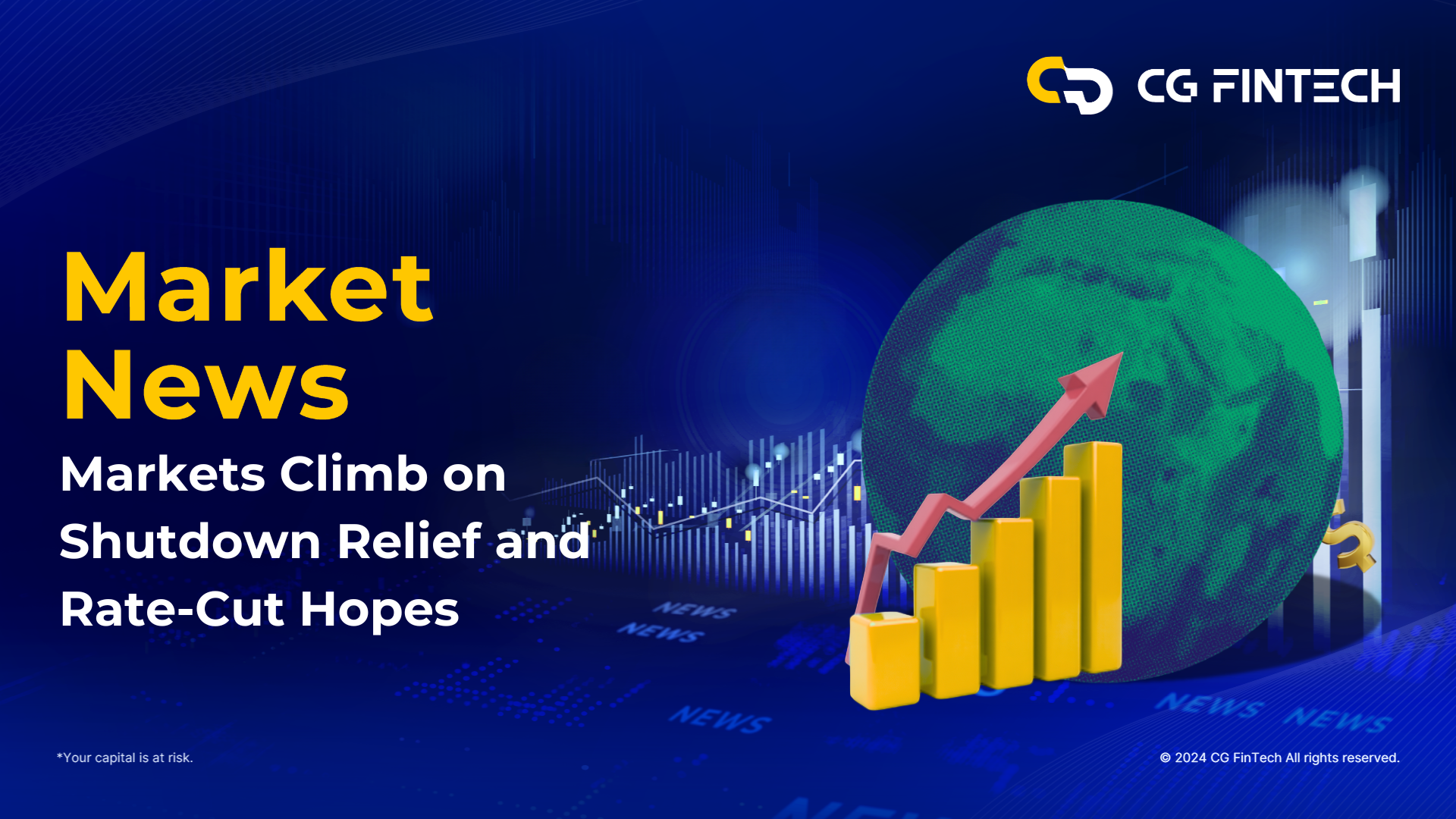 Markets Climb on Shutdown Relief and Rate‑Cut Hopes